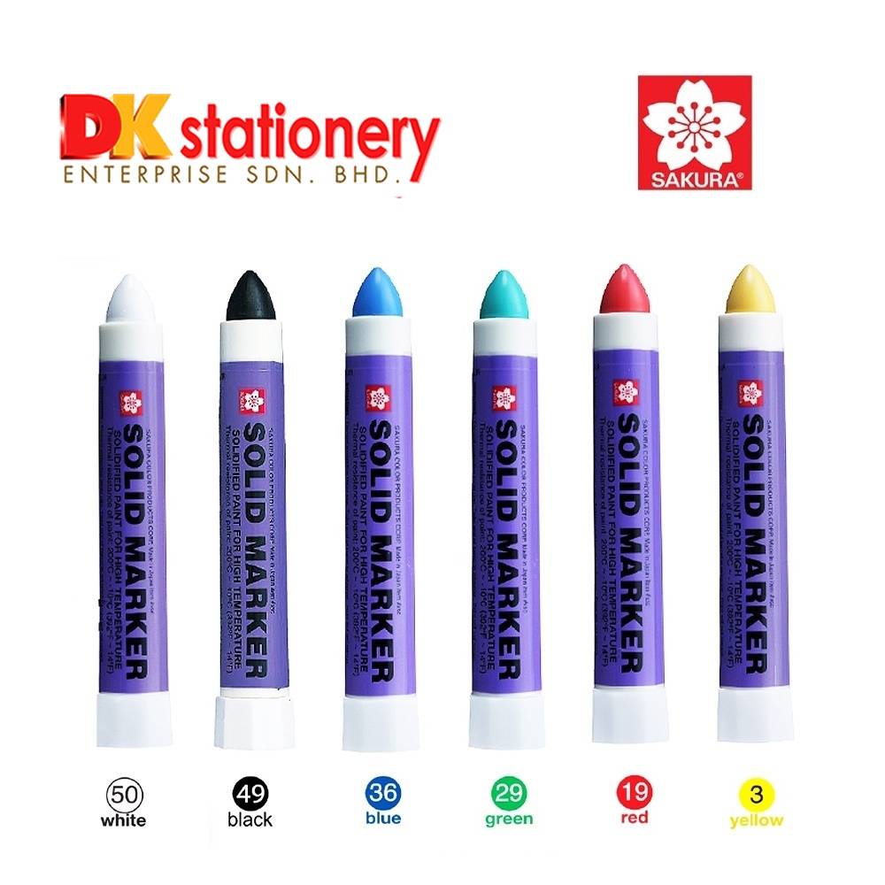 Sakura Solid Marker Industrial Markers Heat Resistant Waterproof Markers